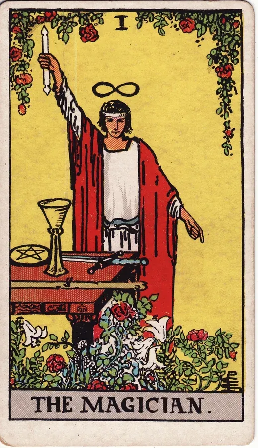 The Magician, from the 1909 deck